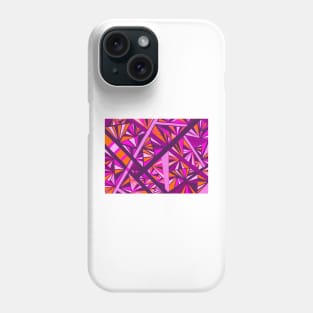 Stained Glass -- Pink and Orange Phone Case