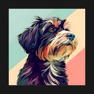 Retro Tibetan Terrier: Pastel Pup Revival T-Shirt