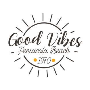 Good Vibes Pensacola Beach 1970's T-Shirt