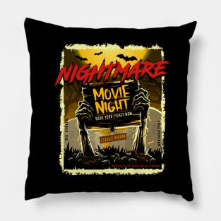 halloween horror nights movie poster Pillow