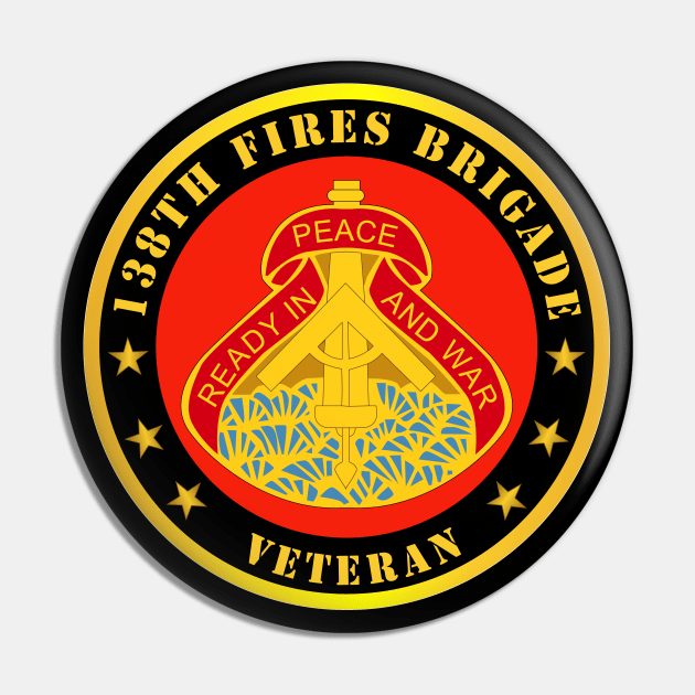 138th Fires Bde DUI  - Veteran Pin by twix123844