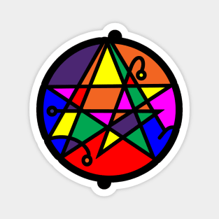 Rainbow Necronomicon Magnet