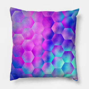 Purple Pastels Honeycomb Beehive Pillow