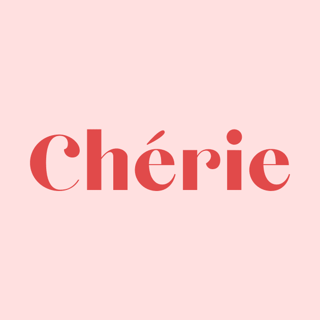 Cherie French Lover Darling Sweetie Pink and Red Design by From Mars