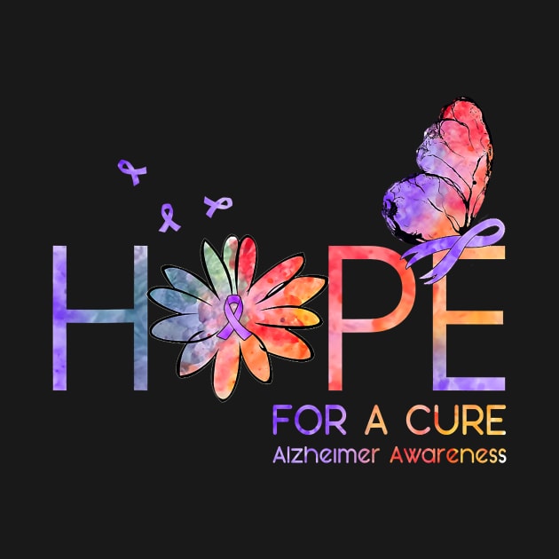 Hope For A Cure Alzheimer Awareness Gift by thuylinh8