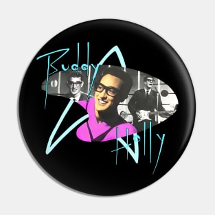 Singer Buddy Holly Pin