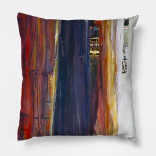 abstract painting classic and multicolour Pillow