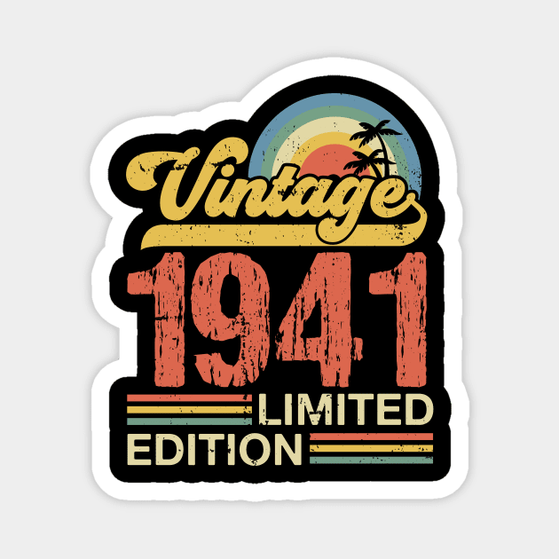 Retro vintage 1941 limited edition Magnet by Crafty Pirate 