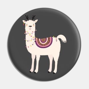 llama christmas lights Pin