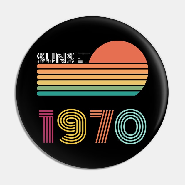 Sunset Retro Vintage 1970 Pin by Happysphinx