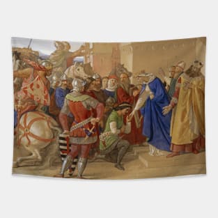 Piety - The Knights of the Round Table about to Depart in Quest of the Holy Grail by William Dyce Tapestry