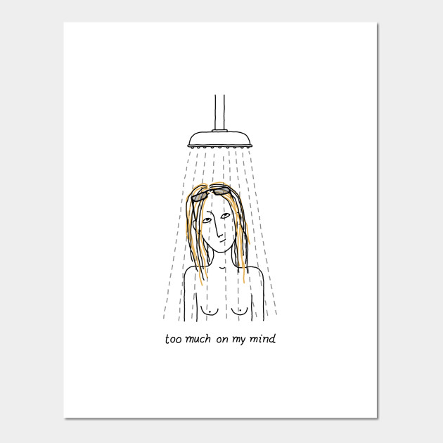 To Much On My Mind Reading Glasses Posters And Art Prints Teepublic