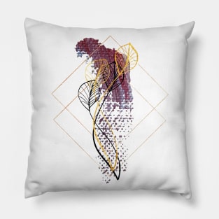 Feminine bohemian design Pillow