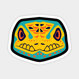 snake artistic head design Magnet