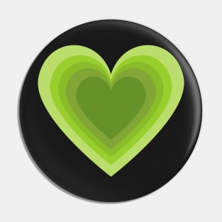 Sage green heart Pin