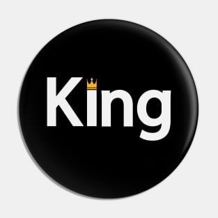 King being a king artistic typography design Pin