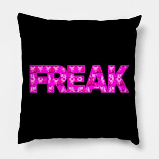 Freak x Jason Voorhees Pink Hero Design | Freak Mask Shutdown by Tyler Tilley (tiger picasso) Pillow