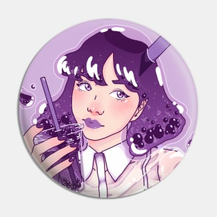 Boba Girl Pin