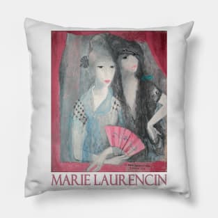 Les Deux Espagnoles by Marie Laurencin Pillow