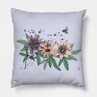 The Passionflower and the Bee Pillow