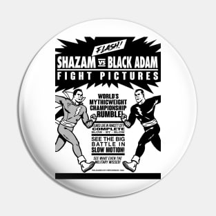 SHAZAM vs. BLACK ADAM - Fight poster Pin