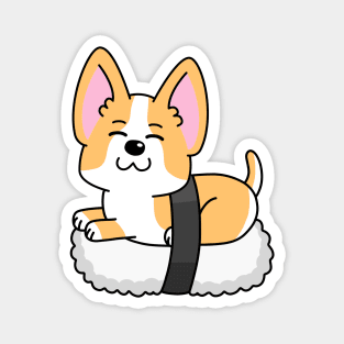 Cute Corgi Sushi Nigiri Magnet