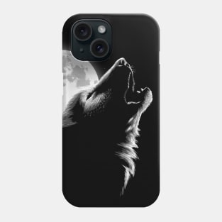 Wolf moon Phone Case