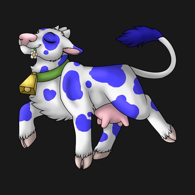 Happy Moo: Blue Spots by spyroid101