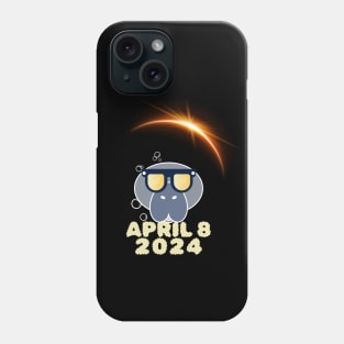 Funny Manatees 2024 Solar Eclipse Phone Case