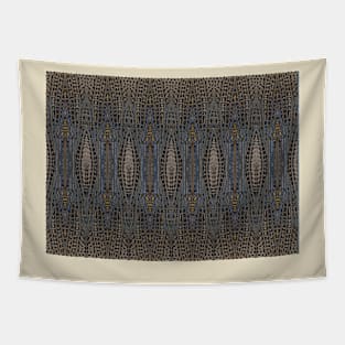 Dragonfly wing pattern earth tones Tapestry