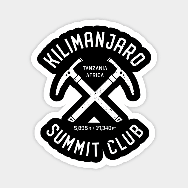 Kilimanjaro Summit Club  I climbed Mt Kilimanjairo Magnet by Jipan
