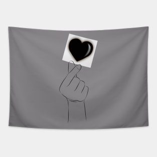 FINGER HEART T-Shirt Tapestry