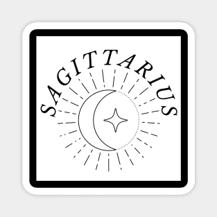 Sagittarius Sun Moon and Star Magnet