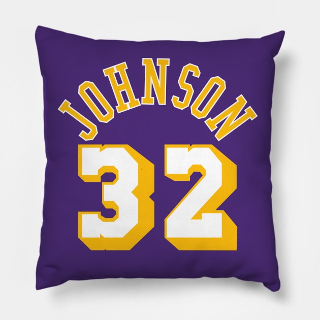 Magic Johnson - Classic Pillow by Buff Geeks Art