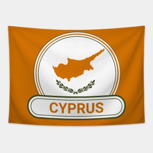 Cyprus Country Badge - Cyprus Flag Tapestry