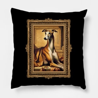 renaissance art with dogs Pillow