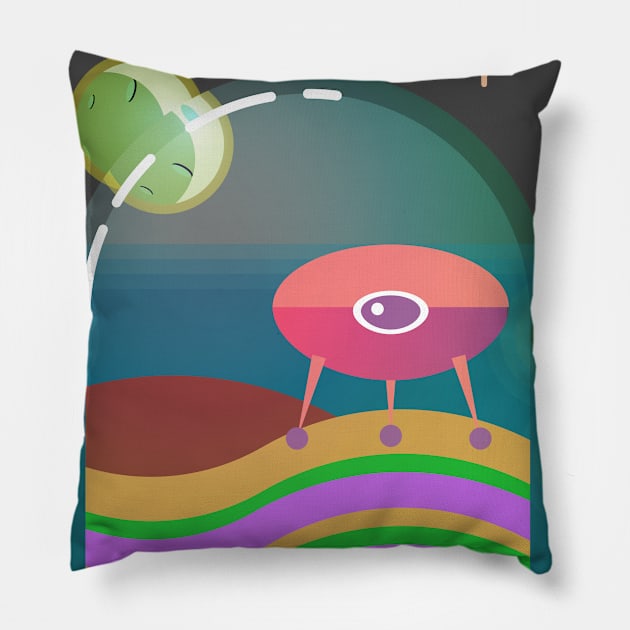 Les petits mondes Pillow by Yourmung