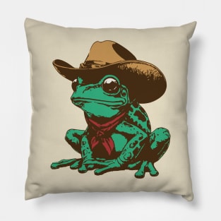 Cowboy Frog Pillow