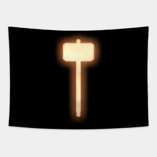 Spiritual Weapon (Orange Hammer) Tapestry