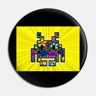 Gamer Invaders Flowers Game by LowEndGraphics Pin