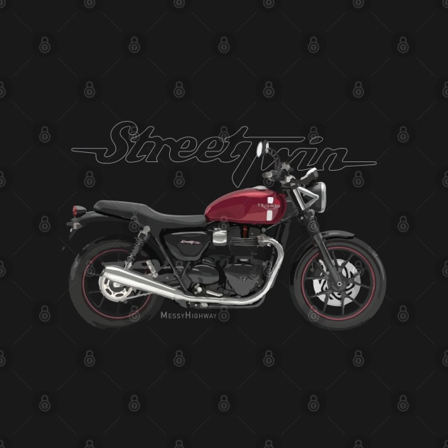 Triumph Street Twin 18 red, s by MessyHighway