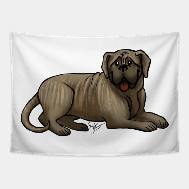 Dog - Bull Mastiff - Brindle Tapestry by Jen's Dogs Custom Gifts and Designs