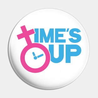 Time's Up Hashtag Tee for Women's Rights T-Shirt Pin