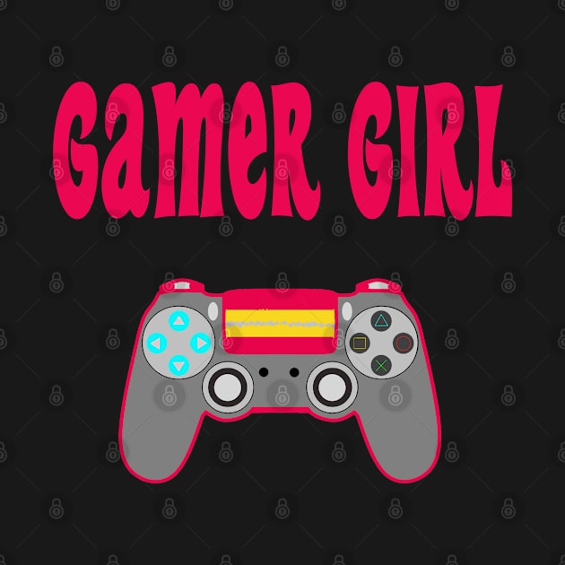 Gamer Girl Gaming Game Iconic by PlanetMonkey