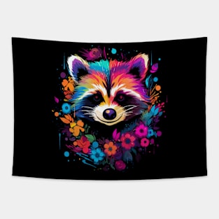 Raccoon Happiness Tapestry