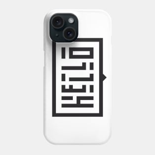 Hello BLK Phone Case