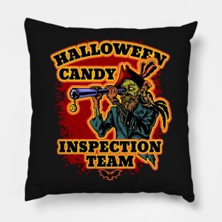 Halloween Candy Inspection Team Pillow