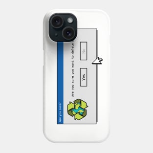 Delete Earth Phone Case