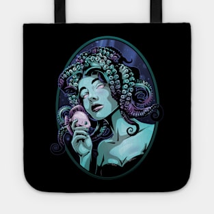 Octopus Mermaid Portrait - Underwater Beauty Tote