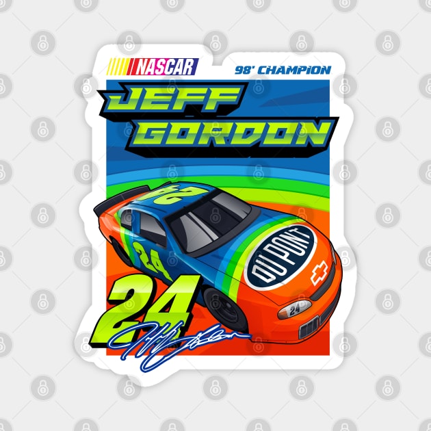 Jeff Gordon Nascar Magnet by kucingtertawa